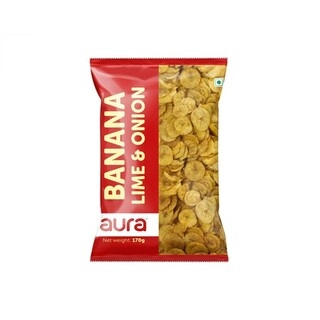 Aura Banana Chips Lime & Onion