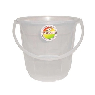 Polyset Bucket Transparent Plastic Handle 181