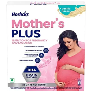 Horlicks Mother's Plus Vanilla Flavoured Nutrition For Pregnancy & Lactation