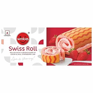 Winkies Swiss Roll Strawberry