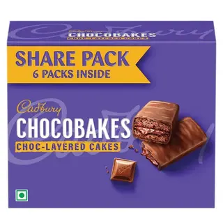 Cadbury Chocobakes Choc Layered Cake 21G X 6