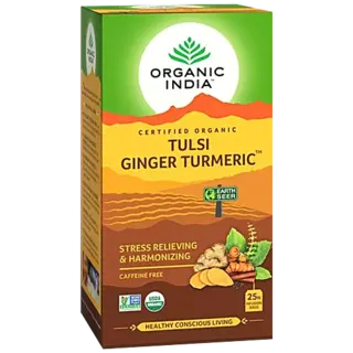 Organic India Tulsi Ginger Turmeric Tea