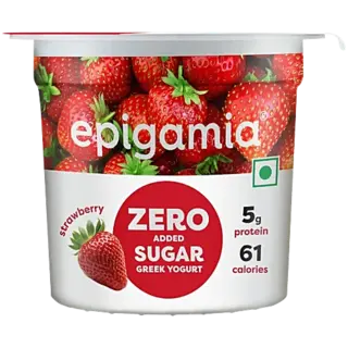Epigamia Greek Yogurt No Added Sugar Strawberry