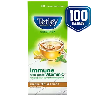 Tata Tetley Tea Bag Green Tea Ginger Mint & Lemon