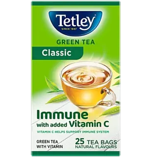 Tetley Green Tea Immune With Added Vitamin C Classic Flavour