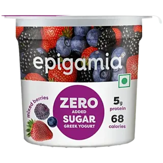Epigamia Greek Yogurt No Added Sugar Mixed Berry