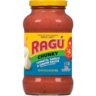 Ragu Tomato Garlic and Onion Pasta Sauce