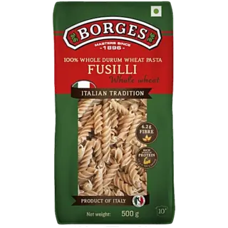 Borges Whole Wheat Pasta - Fusilli