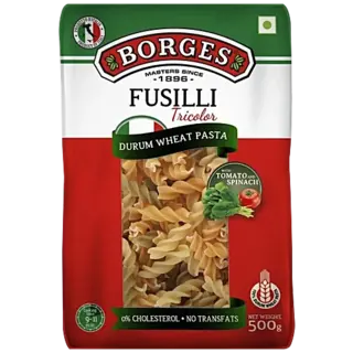 Borges Durum Wheat Pasta - Tricolor Fusilli