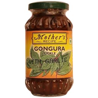 Mother's Recipe Pickle - Andhra Gongura With Garlic