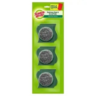 cotch Brite Steel Scrubber & Scrub Pads Combo