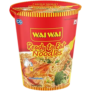 Wai Wai 1-2-3 Noodles Chicken Flavoured Pre-Cooked Noodles