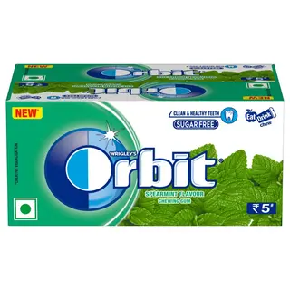 Orbit Sugar-Free Spearmint Flavoured Chewing Gum