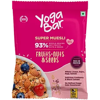 Yoga Bar Muesli - Fruits, Nuts & Seeds, Healthy, Rich In Protein, Breakfast Cereal