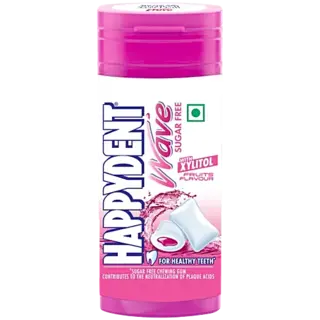 Happydent Wave Sugarfree Fruits Flavour Chewing Gum - With Xylitol