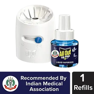 All Out Ultra Liquid Vaporiser Mosquito Repellent Starter Pack