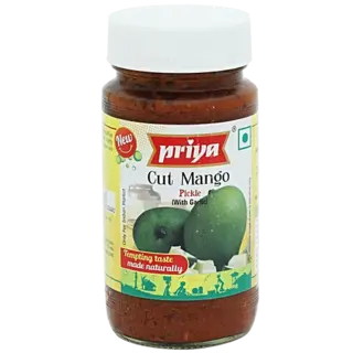 Priya Cut Mango Pickle with Garlic