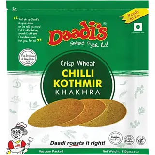 Daadi's Chilly Kothmir Khakhra