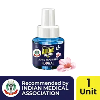 All Out Ultra Liquid Vaporizer Floral Fragrance Mosquito Repellent Refill
