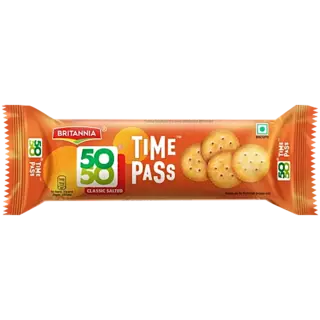 Britannia 50-50 Time pass Classic Salted Biscuit
