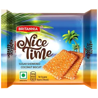 Britannia Nice Time Sugar Showered Coconut Biscuit
