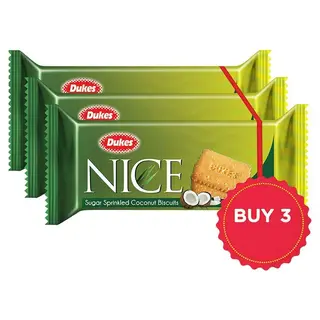 Dukes Nice Sugar Sprinkled Coconut Biscuits