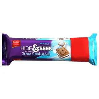 Parle Platina Hide & Seek Vanilla Flavoured Choco Chip Sandwich Biscuits