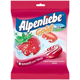 Alpenliebe Gold Cream Strawberry Toffee