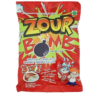 Zour Bomb Sour Candy - Cola with Sherbet Powder