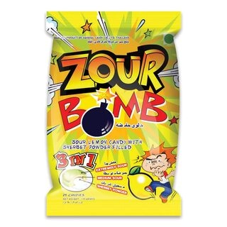 Zour Bomb Cola and Lemon Flavoured Candy
