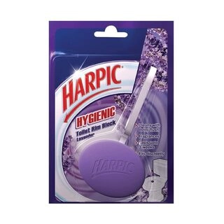 Harpic Hygienic Toilet Cleaner Rim Block Lavender