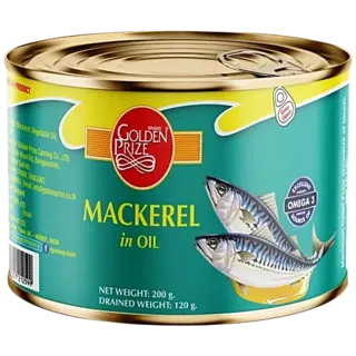 Golden Prize Mackerel In Oil, 