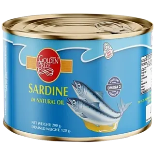 Golden Prize Canned Sardine in Natural Oil