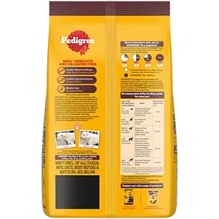 Pedigree Adult Dry Dog Food, Meat & Rice