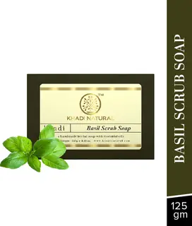 Khadi Natural Soap Basil Scrub