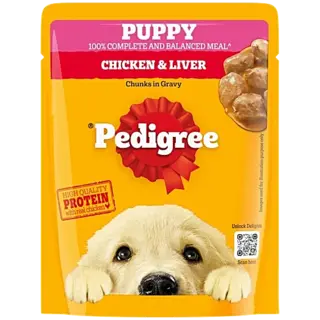Pedigree Chicken & Liver Chunks In Gravy Puppy Wet Dog Food