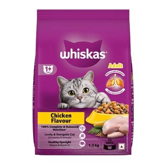 Whiskas Adult (1+ Years) Dry Cat Food, Chicken Flavour