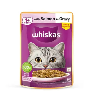 Whiskas Adult Salmon In Gravy Wet Cat Food