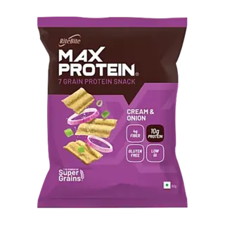 RiteBite Max Protein Cream & Onion 10g Protein Chips