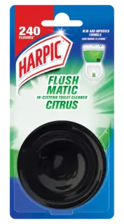 Harpic Flushmatic In Cistern Citrus Block Toilet Cleaner