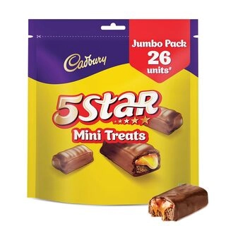 Cadbury 5 Star Mini Treats Chocolate Bars