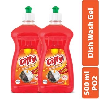 Giffy Dish Wash Gel With Turbo Boosters