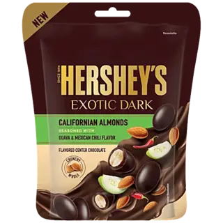 Hershey's Exotic Dark Californian Almonds Chocolate - Seasoned With Guava & Mexican Chili Flavor