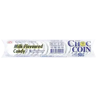 Choc Coin Silver Candy - Milk Flavour