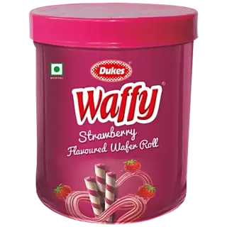 Dukes Waffy Strawberry Flavoured Wafer Roll