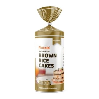 Pintola Organic Wholegrain Brown Rice Cakes All Natural Unsalted