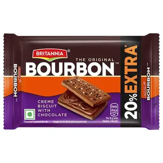 Britannia The Original Bourbon Creme Biscuit With Chocolate