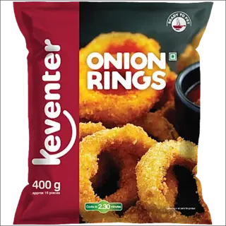 Keventer Ready To Cook Frozen Snack Crispy Onion Rings