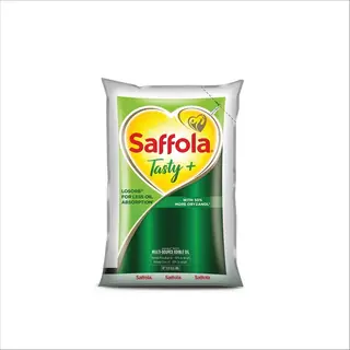 Saffola Tasty + Refined Cooking Oil Multi-Source Edible Rice Bran & Corn Oil