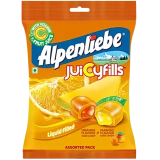 Alpenliebe Juicyfills Orange & Mango Flavour Assorted Candy